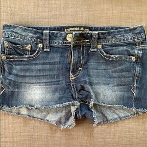 Express Denim Cutoff Shorts